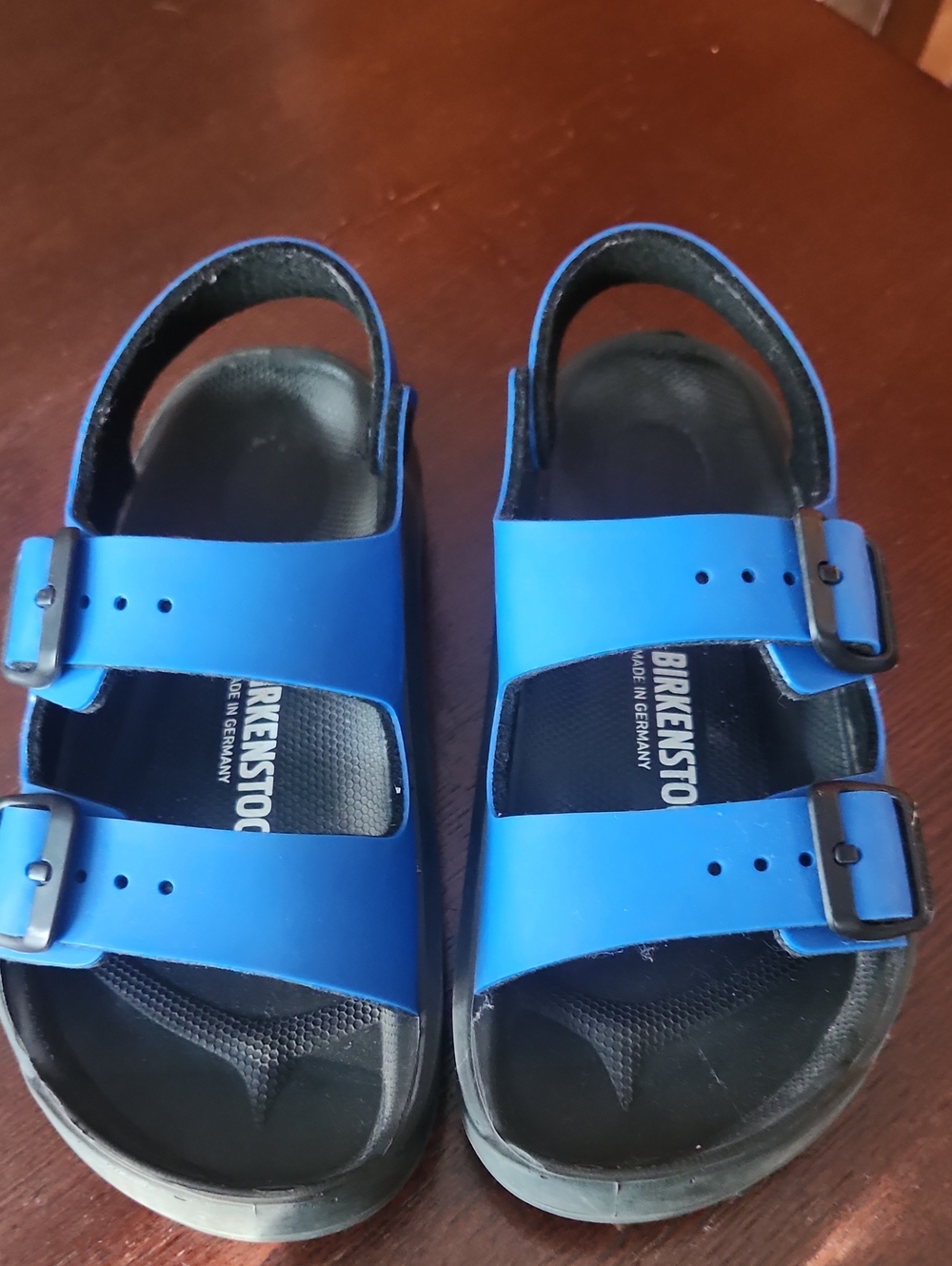 Birkenstock Kids Blue Two-Strap Sandals